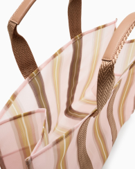 Полупрозрачная сумка шоппер Armani Exchange 1159854699 Коричневый/Розовый