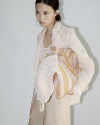 Полупрозрачная сумка шоппер Armani Exchange 1159854699 Коричневый/Розовый