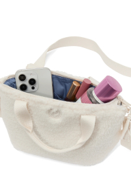 Сумка через плечо Victoria's Secret PINK плюшевая 1159855821 Молочный