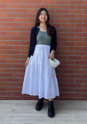 Маленькая сумка UNIQLO через плечо 1159856014 Молочный