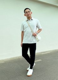 Маленькая сумка UNIQLO через плечо 1159856014 Молочный