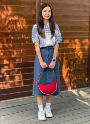 Сумка UNIQLO через плечо 1159856186 Красный