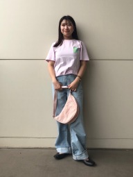 Сумка UNIQLO через плечо 1159856787 Розовый