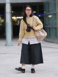 Сумка через плечо Uniqlo 1159857698 Бежевый