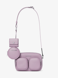 Шкіряна сумка кроссбоді з гаманцем та кейсом для навушників Jet Set Michael Kors 1159857913 Бузковий