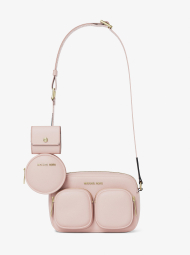 Шкіряна сумка кроссбоді з гаманцем та кейсом для навушників JET SET ITEM Michael Kors 1159857995 Рожевий