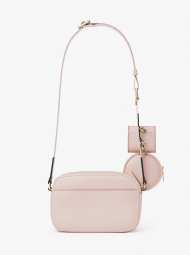 Шкіряна сумка кроссбоді з гаманцем та кейсом для навушників JET SET ITEM Michael Kors 1159857995 Рожевий