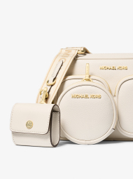 Шкіряна сумка кроссбоді з гаманцем та кейсом для навушників JET SET ITEM Michael Kors 1159857997 Молочний