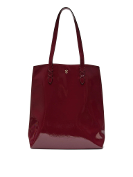 Сумка тоут Victoria's Secret из лакированной экокожи 1159858363 Бордовый