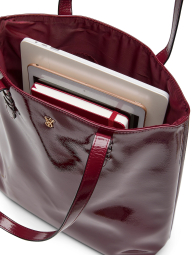 Сумка тоут Victoria's Secret из лакированной экокожи 1159858363 Бордовый