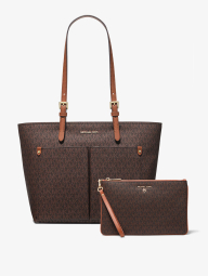 Жіночий набір Jet Set Travel Michael Kors сумка та клатч 1159858720 Коричневий