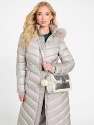 Женский набор Guess сумка кроссбоди и картхолдер 1159859080 Серебристый