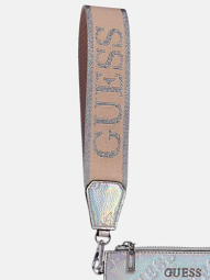 Женский набор Guess сумка кроссбоди и картхолдер 1159859080 Серебристый