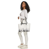 Жіноча велика сумка-тоут і клатч DKNY набір 1159859618 Білий