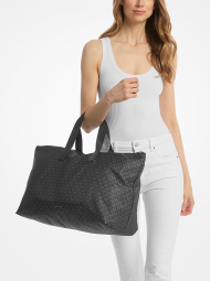 Женская двухсторонняя сумка-шоппер Tanner Michael Kors 1159859949 Черный/Серый