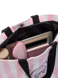 Сумка-шоппер Angel Essentials Terry Victoria's Secret из махровой ткани 1159862235 Белый/Розовый