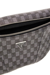 Поясна сумка Guess бананка з логотипом 1159863198 Сірий
