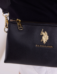 Жіноча сумка кроссбоді US Polo Assn з логотипом 1159871079 Чорний