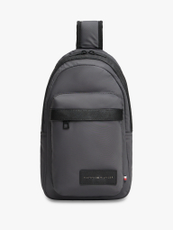 Сумка через плече Tommy Hilfiger на блискавці 1160081547 Сірий