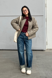 Большая сумка Uniqlo шоппер 1162149710 Молочный