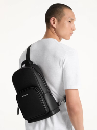 Кожаная сумка слинг кожаная Cooper Michael Kors 1163213033 Черный