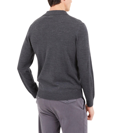 Чоловічий вовняний светр-поло GUESS 1159838207 (Сірий XL)