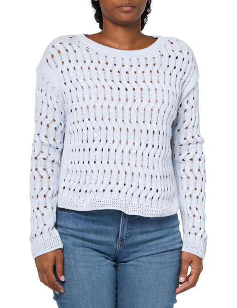 Жіночий трикотажний светр DKNY 1159838371 (Блакитний XL)