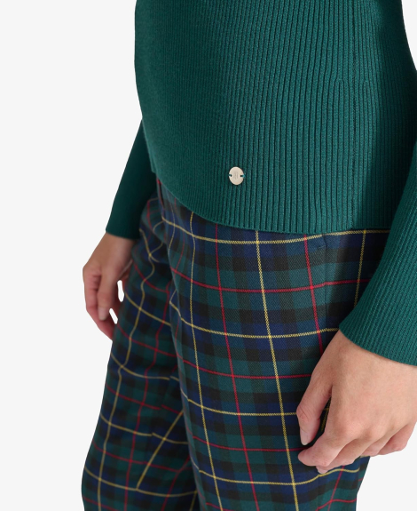Жіночий светр Tommy Hilfiger із коміром-поло 1159838746 (Зелений XL)
