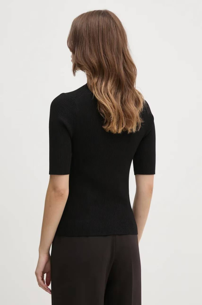 Жіночий трикотажний светр DKNY з короткими рукавами 1159838934 (Чорний XL)