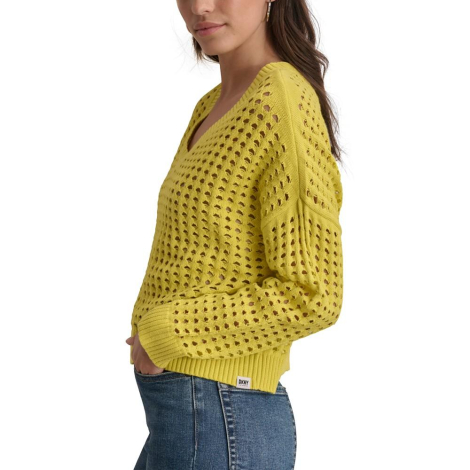 Женский вязаный свитер DKNY 1159839045 (Желтый L)
