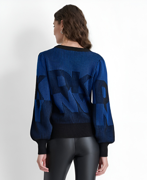 Женский свитер DKNY с логотипом 1159839175 (Синий L)