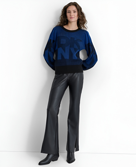 Жіночий светр DKNY з логотипом 1159839175 (Синій L)