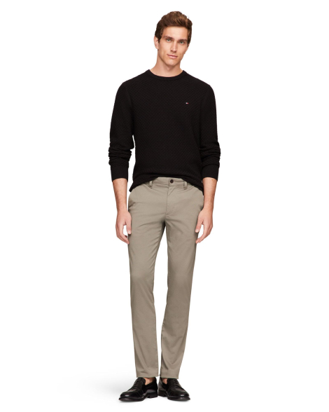 Мужской текстурный свитер Tommy Hilfiger 1159839815 (Черный XXL)
