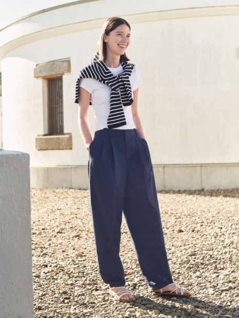 Вязаный свитер UNIQLO с 3D-плетением 1159840018 (Синий XL)