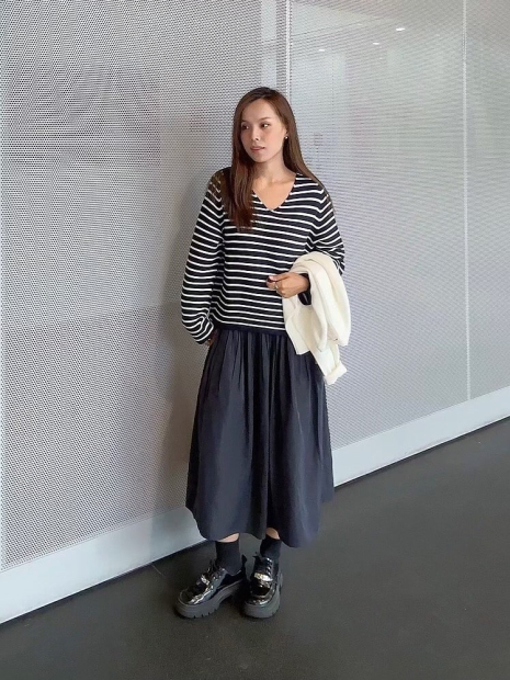 Вязаный свитер UNIQLO с 3D-плетением 1159840018 (Синий XL)