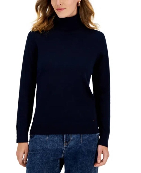 Жіночий светр Tommy Hilfiger кофта з коміром 1159840518 (Синій S)