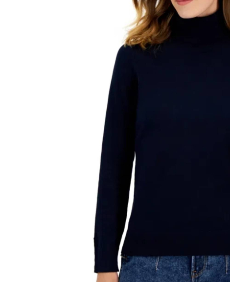 Жіночий светр Tommy Hilfiger кофта з коміром 1159840518 (Синій S)