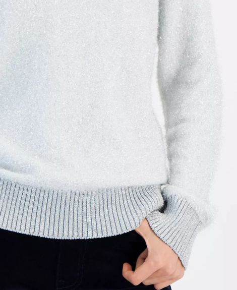 Женский вязаный свитер Tommy Hilfiger 1159841452 (Серебристый XL)