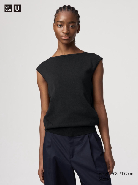 Свитер без рукавов UNIQLO 1159842142 (Черный XL)