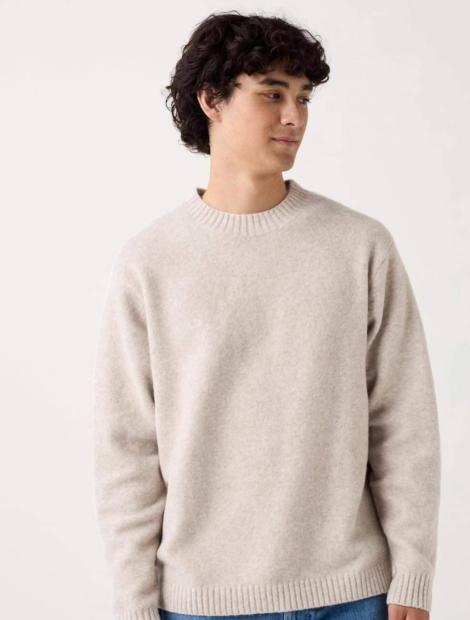 М'який светр UNIQLO із пряжі Soufflé 1159842498 (Бежевий 3XL)