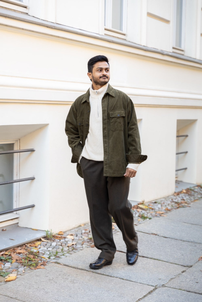 Вязаный свитер с полумолнией UNIQLO из пряжи Soufflé 1159842811 (Бежевый 3XL)