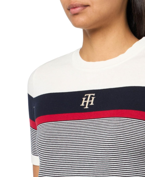 Женский свитер Tommy Hilfiger с коротким рукавом 1159842847 (Разные цвета M)
