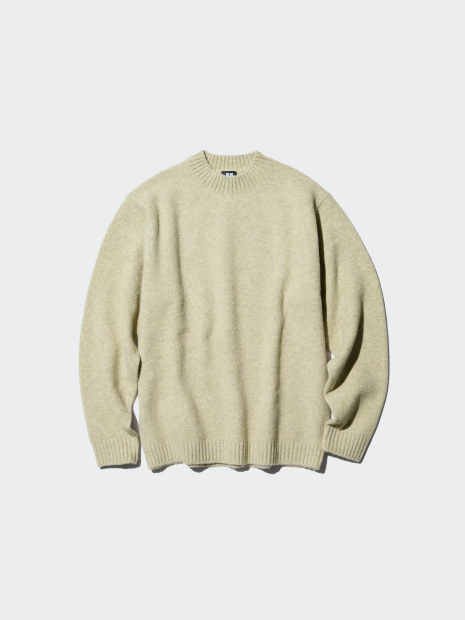 Мягкий свитер UNIQLO из пряжи Soufflé 1159843017 (Зеленый 3XL)