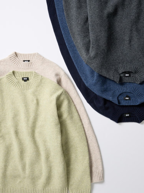 Мягкий свитер UNIQLO из пряжи Soufflé 1159843017 (Зеленый 3XL)