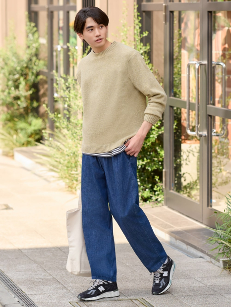 Мягкий свитер UNIQLO из пряжи Soufflé 1159843017 (Зеленый 3XL)