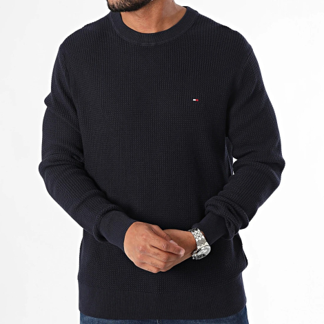 Мужской текстурный свитер Tommy Hilfiger 1159844495 (Синий 3XL)