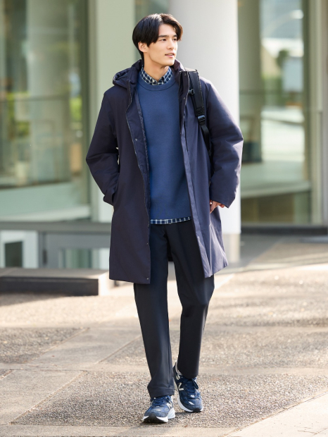 В'язаний светр UNIQLO 1159845136 (Синій 3XL)