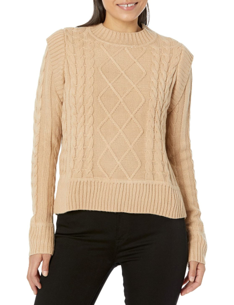 Вязаный женский свитер Calvin Klein 1159845634 (Бежевый XL)