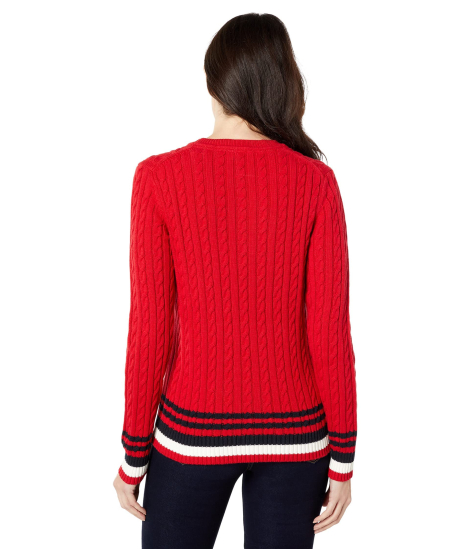 Женский вязаный свитер Tommy Hilfiger 1159846122 (Красный L)