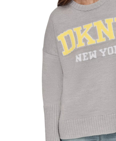 Женский вязаный свитер DKNY 1159846127 (Серый L)